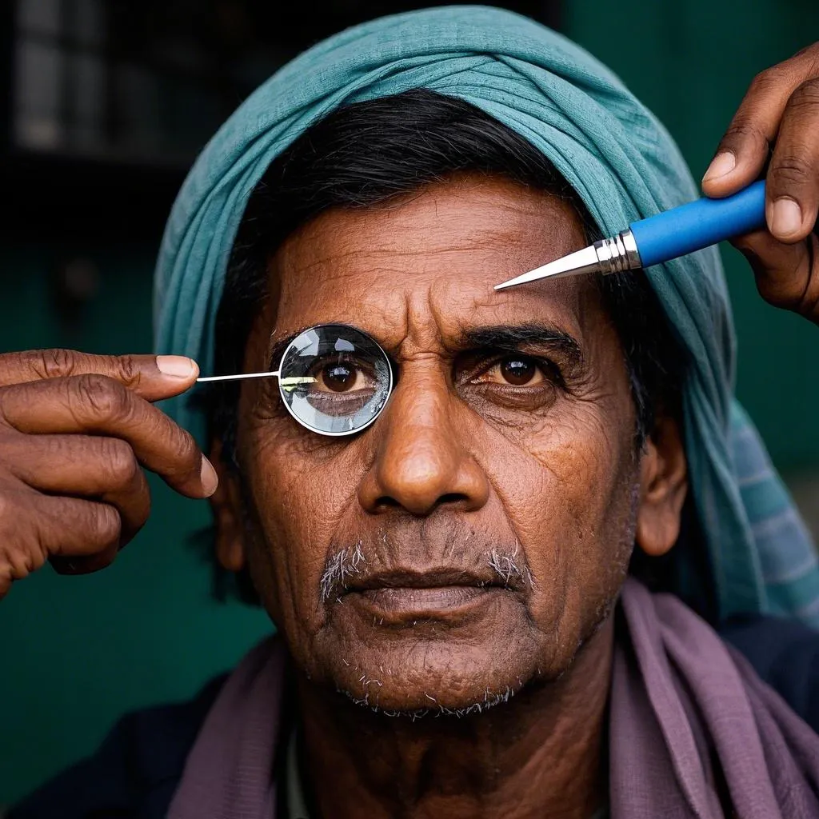 Indian charity organization illegally conducts cataract surg